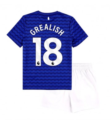 Everton Jack Grealish #18 Hemmakläder Barn 2025-26 Kortärmad (+ Korta byxor)